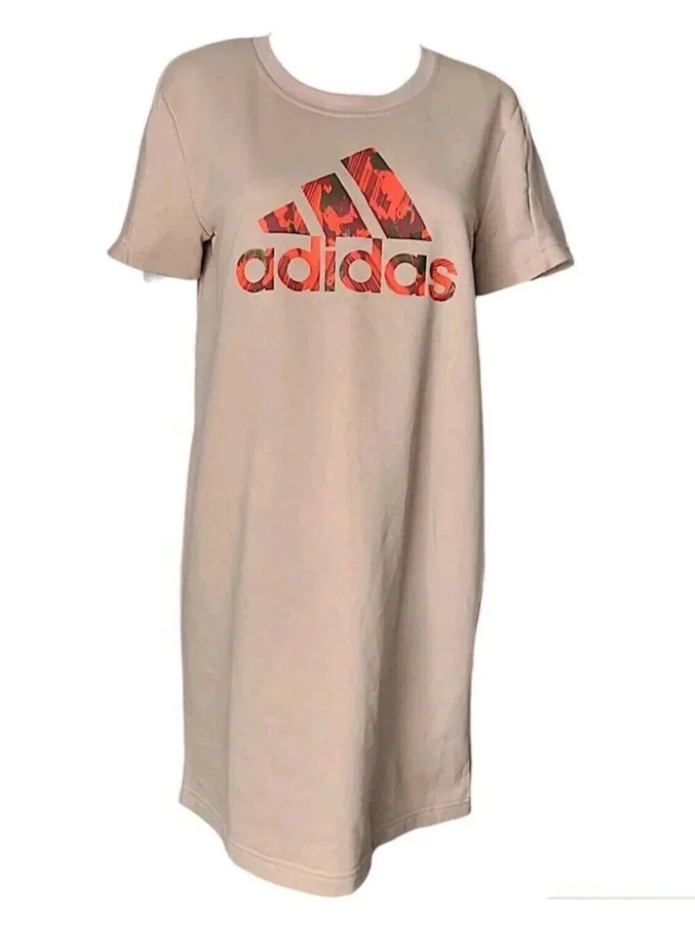 adidas x Zoe Saldana Dress Womens Sport GJ6683 Ash Pearl Size M Cotton Blend